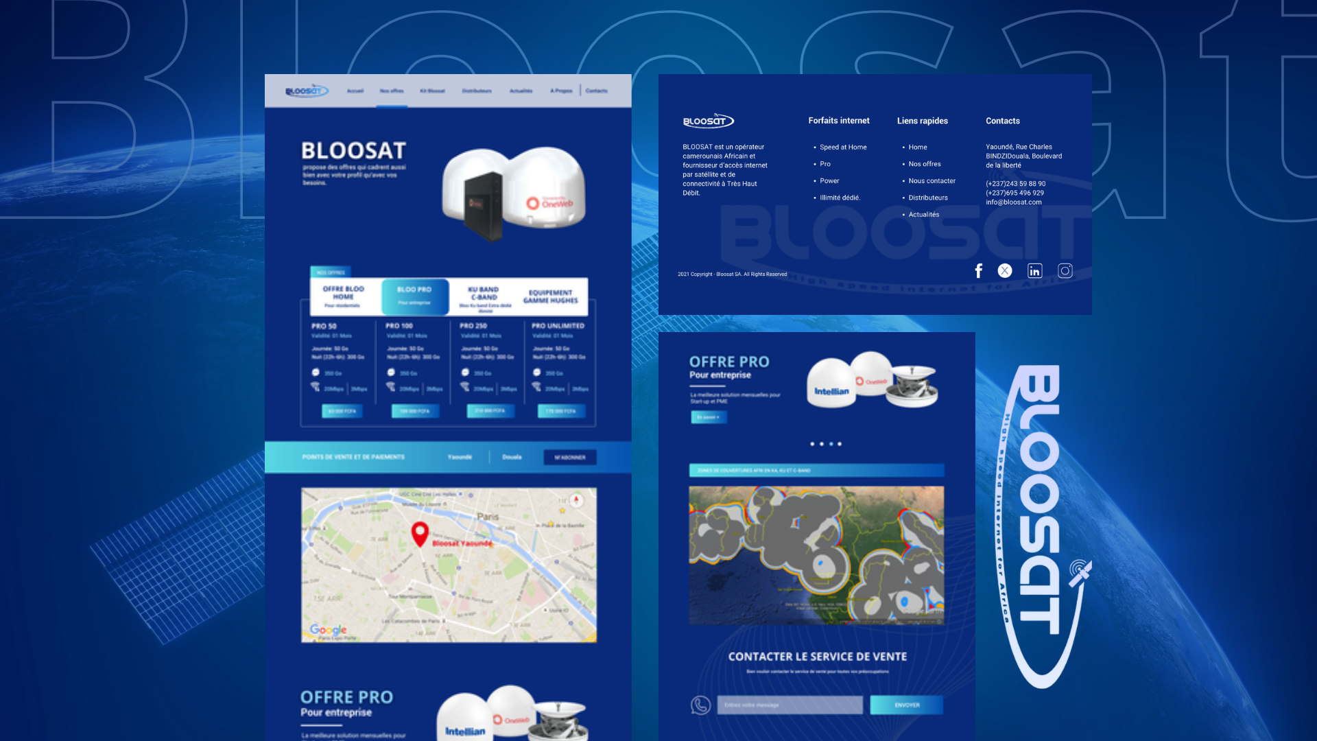Bloosat Website Redesign & Development