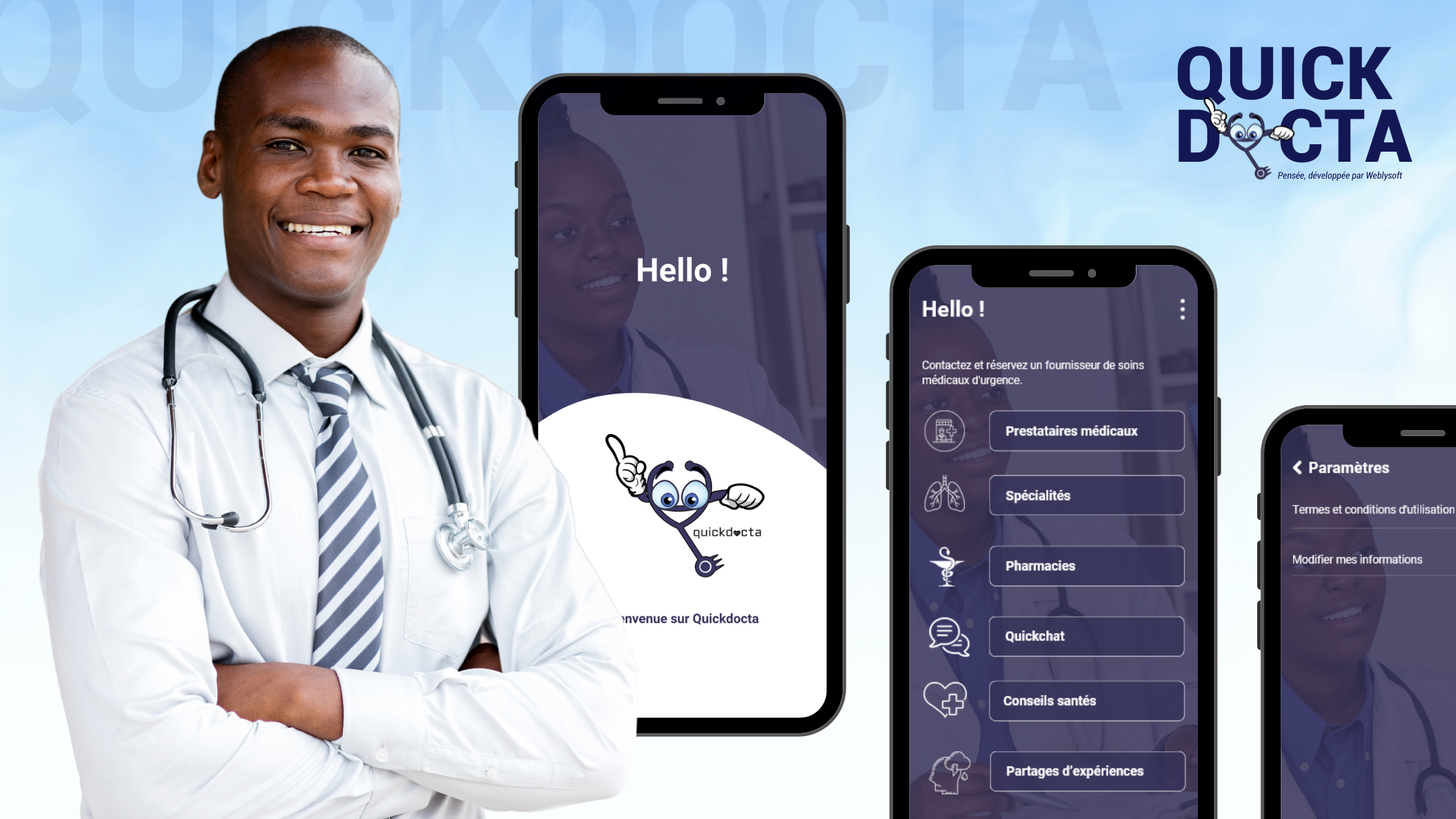 QuickDocta — Find Doctors, Clinics & Pharmacies (Mobile App)