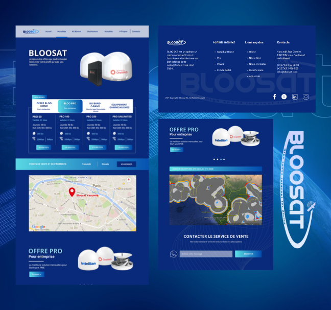 Bloosat Website Redesign & Development